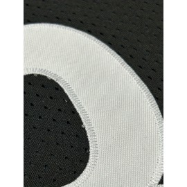 Men's Black #90 Breathable American Football Jersey - V-Neck Short Sleeve Embroidered Rugby Shirt, Loose Fit All-Season Training & Match Uniform for Team Sports, Casual Outings & Outdoor Activities, Football Gear