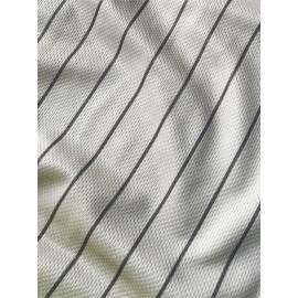 Men'S Black And White Stripe # 22 Baseball Shirt, Loose Embroidered Sports, Fashionable And Casual, Street Breathable