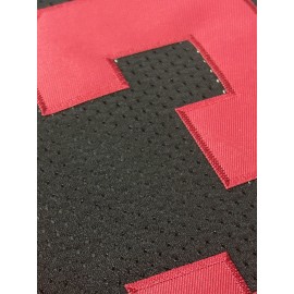 Men's Black #23 American Football Jersey - Breathable Mesh Loose Fit V-Neck with Embroidered TREY Name & Number, All-Season Casual Streetwear for Sports, Outdoor Activities & Football Parties, Sports Fan Apparel, Sporty Vneck, Airflow Enhancing Design