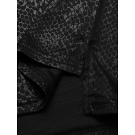 Men's Black Snake Light Beige Texture Basketball Jersey #24 - Breathable Embroidered Streetwear Pullover, Loose Fit All-Season Comfort for Sports & Casual Wear, Highquality Embroidery