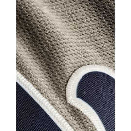 Men'S Grey # 22 Baseball Shirt, Classic Letter Embroidery Design, Button style Short Sleeve Breathable Shirt, Training and Competition Category: Men'S Baseball Shirt