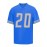 Men'S Blue # 20American Football Jersey Casual Loose Letter Embroidered Sports Style, Fashionable Street Breathable Football Jersey