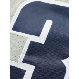 Men'S Grey # 3 Basketball Shirt, Sporty High Quality Letter Embroidery, Casual Fashion Breathable Street Basketball Round Neck Hoodie