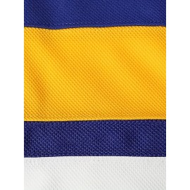 Men's Blue # 16 Ice Hockey Sweatshirt, Loose Embroidered Long Sleeve, Sporty, Fashionable And Casual, Breathable On The Street