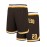 Men'S Brown # 23 Baseball Shorts With Pocket, Casual, Fashionable, Breathable, Sports Zipper, High Quality Embroidered Shorts