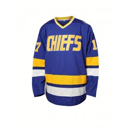 Men's Long Sleeve Baseball Jersey With Letter And Number Embroidered For Training And Competition