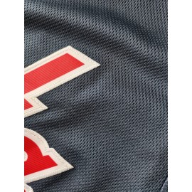 Men's Dark Blue #13 Baseball Jersey - Breathable Button-Up V-Neck Shirt with Letter Design, Loose Fit for Training, Games & Casual Wear | All-Season Sportswear for Men & Teens