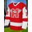 Men'S Ice Hockey Jersey # 10 Red Embroidered Ice Hockey Jersey Loose Fit Polyester Knit - Perfect For Casual And Sportswear Machine Washable - Sizes From S To XXXL