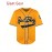 Men'S # 10 Yellow Embroidered Baseball Jersey - V-neck Loose Fit Polyester Shirt With Black Accents, Breathable And Durable, Suitable For Casual Team Sports And Outdoor Activities S-3XL Street Style Sports Styling Embroidery Details