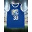 Men's #33 Blue Basketball Jersey - Retro Style, Breathable Polyester, V-Neck, Sleeveless Sports Uniform for Training, Competition & Parties - Machine Washable, Sizes S-XXXL, Casual Party Wear|Graphic Tank Top|Polyester Sports Fabric