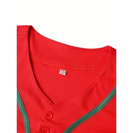 Men'S Baseball Jersey, # 34 Embroidered Polyester Baseball Shirt, Loose Knit Fabric, Worn In Spring, Summer, And Autumn