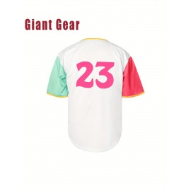 Men'S # 23 White Hooded Baseball Sweatshirt S-3XL