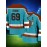 Men's Moon Blue #69 Ice Hockey Jersey - Loose Fit Embroidered Long Sleeve V-Neck, 100% Polyester Breathable Sportswear for Casual Streetwear, Outdoor Activities & Sports Events, SHLUCKI