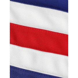 Men's Blue #21 Ice Hockey Sweatshirt - Loose Fit, Embroidered Long Sleeve, Sporty & Casual, Breathable Polyester, V-Neck, Machine Washable, Perfect for Outdoor Activities & Streetwear