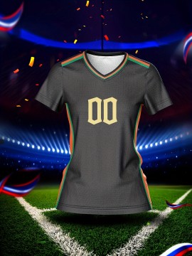 Customizable Women'S V-Neck Soccer Jersey - Personalized Team Training & Fitness Shirt with Quick-Dry, Breathable Fabric, Ideal for Spring/Summer/Fall Sports Activities, Allseason Sports Apparel|Vneck Jersey|Breathable Material