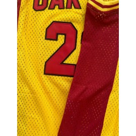 Kids Sport Jerseys Youth For Boys Girls #22 OAK HILL Yellow Basketball Jersey, 3-14Years