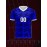 1pc Customizable Soccer Jersey for Kids - V-Neck, All-Season Knit Polyester Football Shirt with Personalized Name & Number, Preppy Street Style, Medium Stretch, Patterned - Ideal for Sports, Parties, Beach, Casual Outings