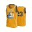 Men's Laney Buccaners # 23 Yellow Basketball Jersey Classic Retro Embroidered Sleeveless Sweatwicking and Breathable Tank Top Basketball Jersey